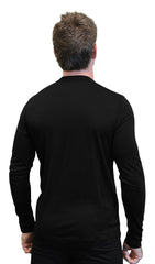 Men's 100% Merino Wool Long Sleeve Crew Neck Shirt 190 GSM Men's 100% Merino Wool Long Sleeve Crew Neck Shirt 190 GSM