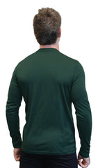 Men's 100% Merino Wool Long Sleeve Crew Neck Shirt 190 GSM Men's 100% Merino Wool Long Sleeve Crew Neck Shirt 190 GSM