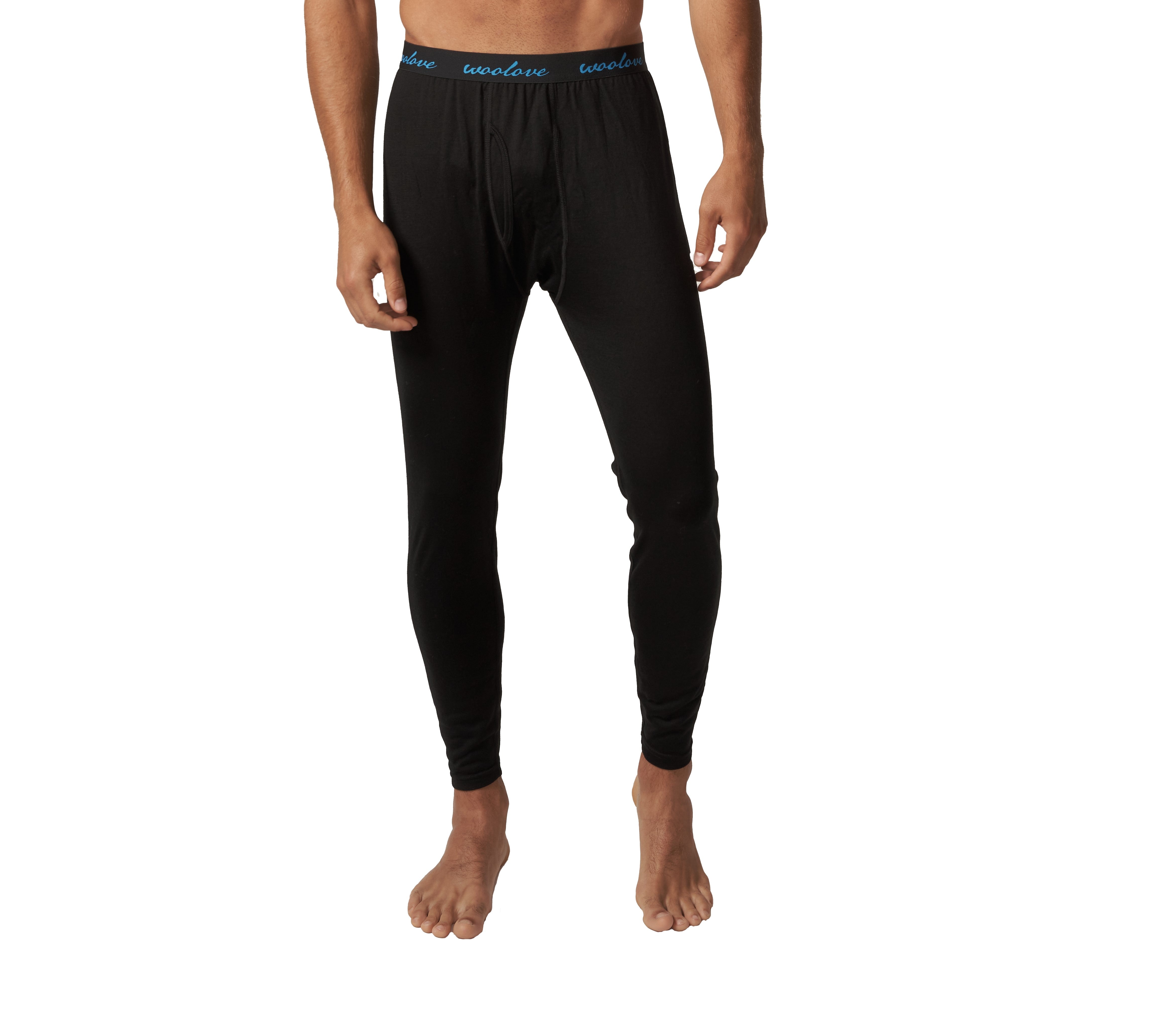 Men's 100% Merino Wool Long Underwear Base Layer Leggings 190 GSM - Mi