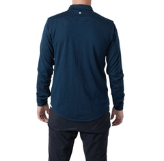 NorthWool Men's Merino Wool Shaket - Midweight Button Down Regular Fit (Navy) NorthWool Men's Merino Wool Shaket - Midweight Button Down Regular Fit (Navy)
