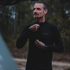Men's 100% Merino Wool 1/4 Zip Baselayer Pullover 190 GSM - Midweight Men's 100% Merino Wool 1/4 Zip Baselayer Pullover 190 GSM - Midweight