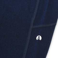 NorthWool Women's Merino Wool Thermal Leggings (Navy) NorthWool Women's Merino Wool Thermal Leggings (Navy)