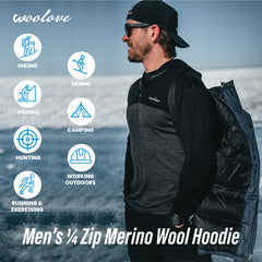 Men's 1/4 Zip Hoodie Pullover Men's 1/4 Zip Hoodie Pullover