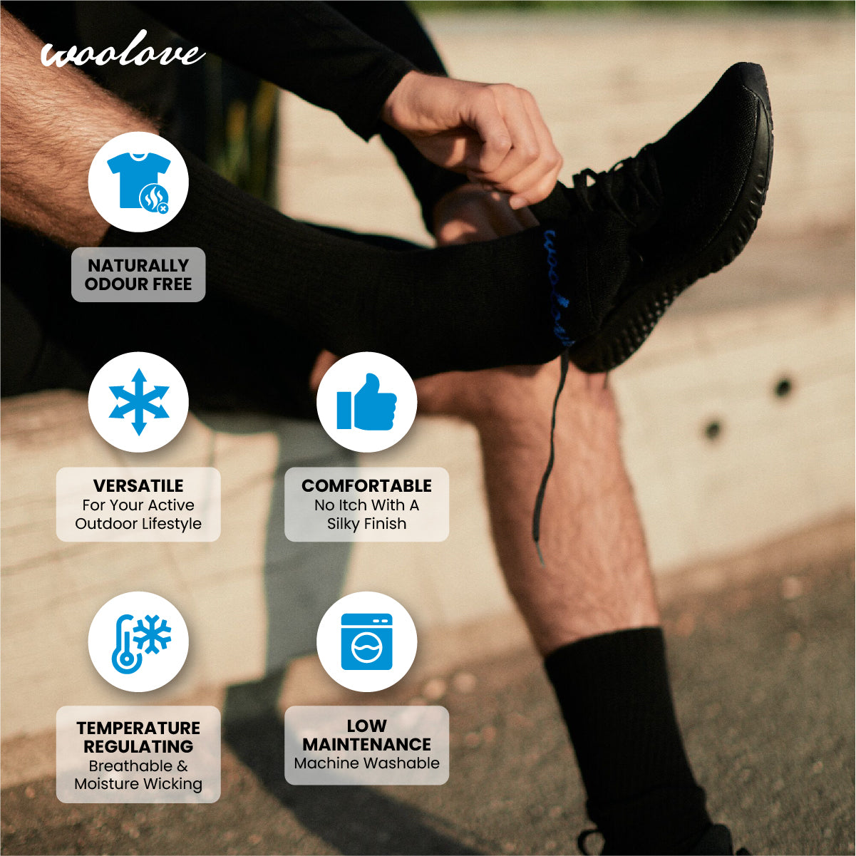 Unisex Merino Wool Premium Base Layer Socks (2 Pack) - Woolove Apparel Unisex Merino Wool Premium Base Layer Socks (2 Pack) - Woolove Apparel