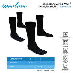 Unisex Merino Wool Premium Base Layer Socks (2 Pack) - Woolove Apparel Unisex Merino Wool Premium Base Layer Socks (2 Pack) - Woolove Apparel