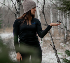 Women's 100% Merino Wool Base Layer Long Sleeve Crew Neck Shirt 190g - Woolove Apparel Women's 100% Merino Wool Base Layer Long Sleeve Crew Neck Shirt 190g - Woolove Apparel