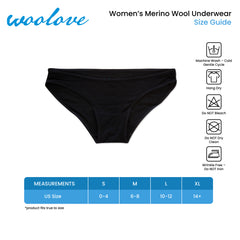 Women's Odour Blocking Merino Wool Bikini Brief Underwear - Woolove Apparel Women's Odour Blocking Merino Wool Bikini Brief Underwear - Woolove Apparel
