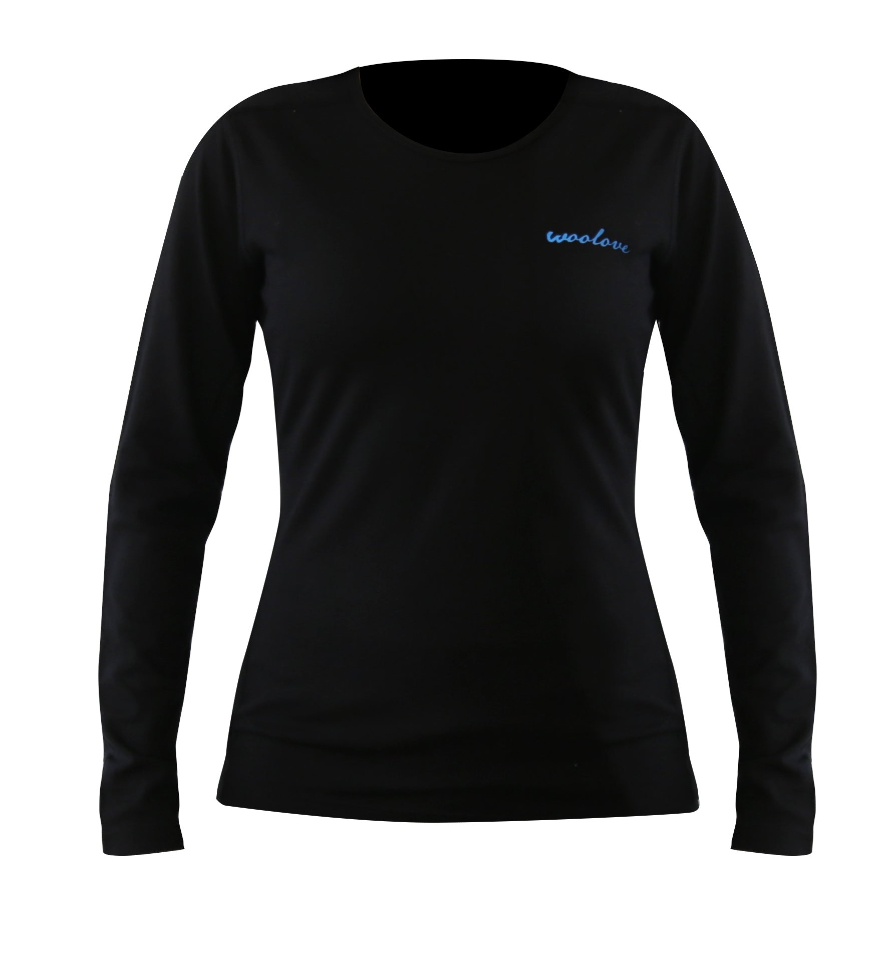 Women's 100% Merino Wool Base Layer Long Sleeve Crew Neck Shirt 190g - Woolove Apparel