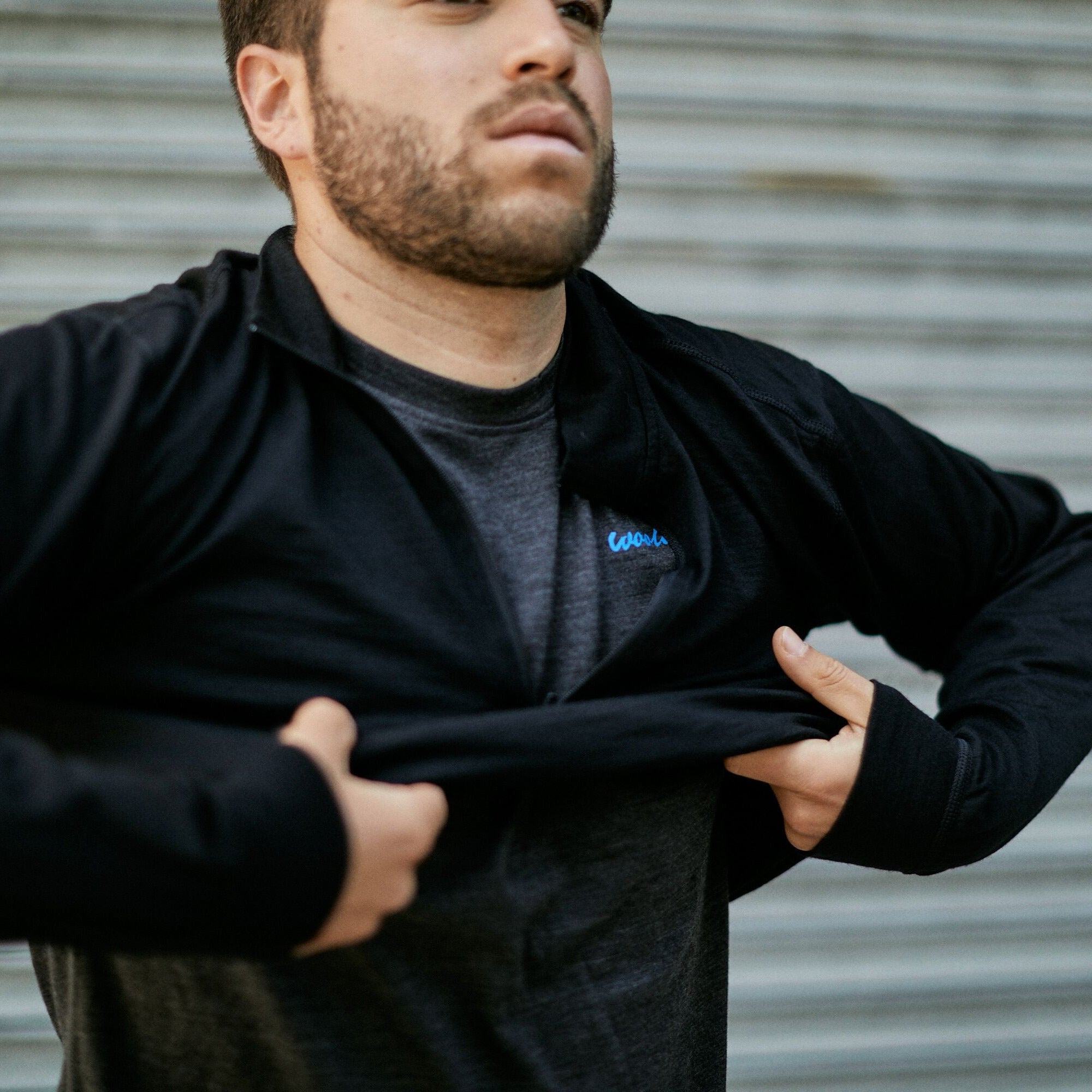 Men's 100% Merino Wool 1/4 Zip Baselayer Pullover - Woolove Apparel Men's 100% Merino Wool 1/4 Zip Baselayer Pullover - Woolove Apparel