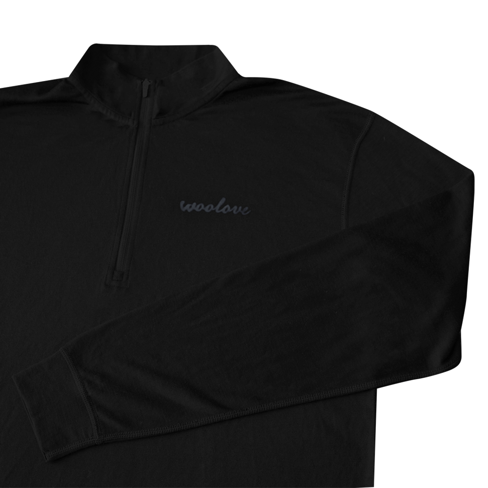 Men's 100% Merino Wool 1/4 Zip Baselayer Pullover - Woolove Apparel Men's 100% Merino Wool 1/4 Zip Baselayer Pullover - Woolove Apparel