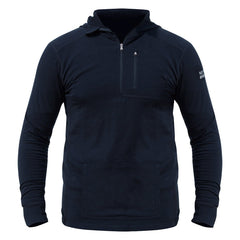 NorthWool Men's Merino Wool 1/4 Zip Midlayer Hoodie with Pouch and Pocket 260g - Woolove Apparel NorthWool Men's Merino Wool 1/4 Zip Midlayer Hoodie with Pouch and Pocket 260g - Woolove Apparel