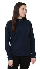 NorthWool Women's 100% Merino Wool 1/4 Zip Baselayer Pullover Sweater - Woolove Apparel NorthWool Women's 100% Merino Wool 1/4 Zip Baselayer Pullover Sweater - Woolove Apparel