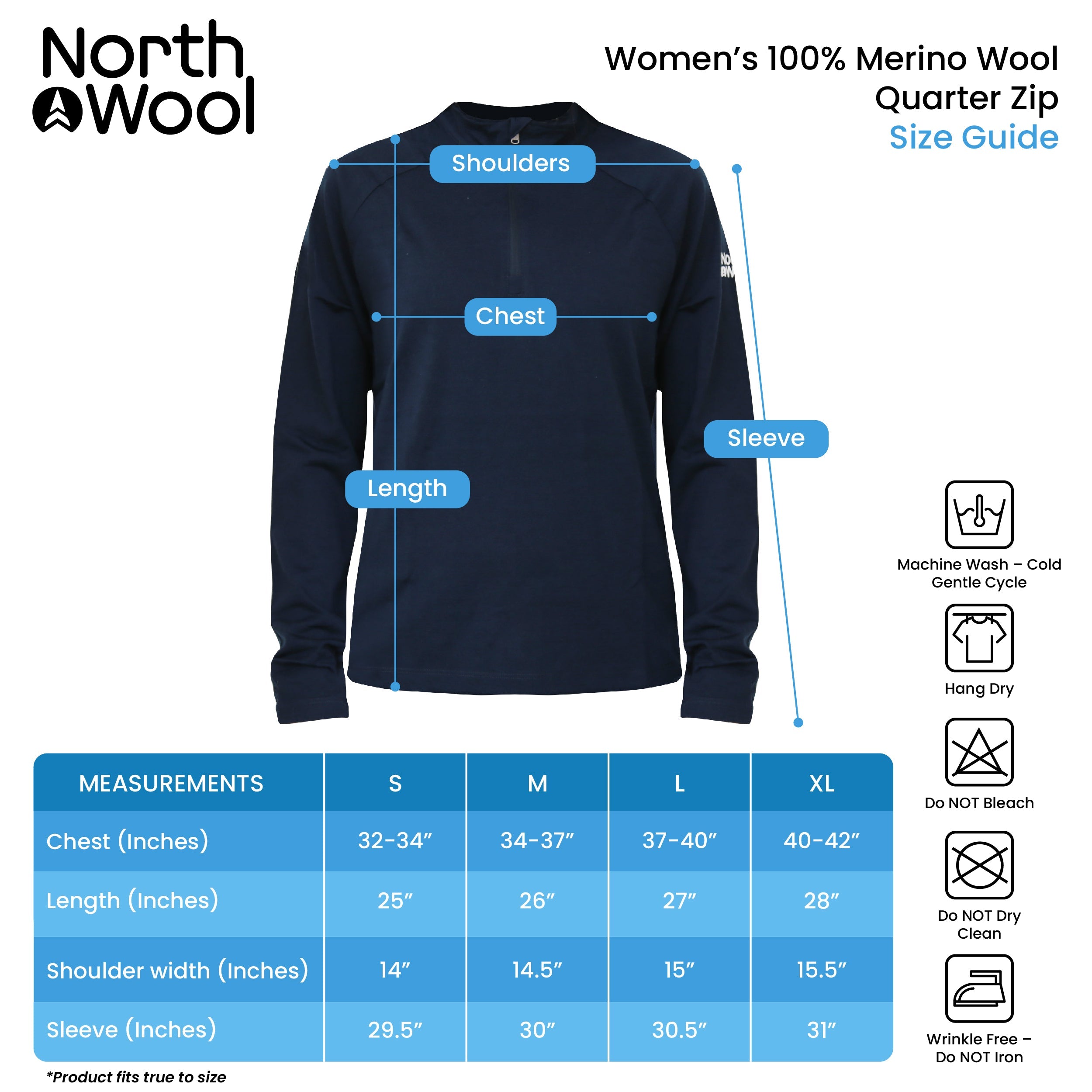 NorthWool Women's 100% Merino Wool 1/4 Zip Baselayer Pullover Sweater - Woolove Apparel NorthWool Women's 100% Merino Wool 1/4 Zip Baselayer Pullover Sweater - Woolove Apparel