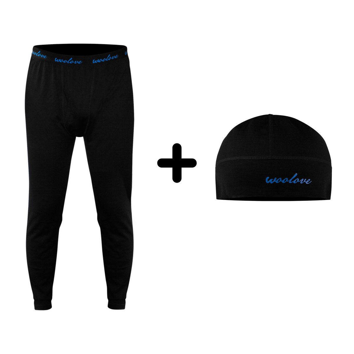 Men's 100% Merino Wool Long Underwear + Beanie - Woolove Apparel