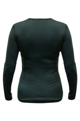 Women's 100% Merino Wool Base Layer Long Sleeve Crew Neck Shirt 190 GSM