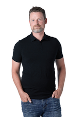 Men's 100% Merino Wool Golf Shirt (with pocket) 175 GSM - Lightweight