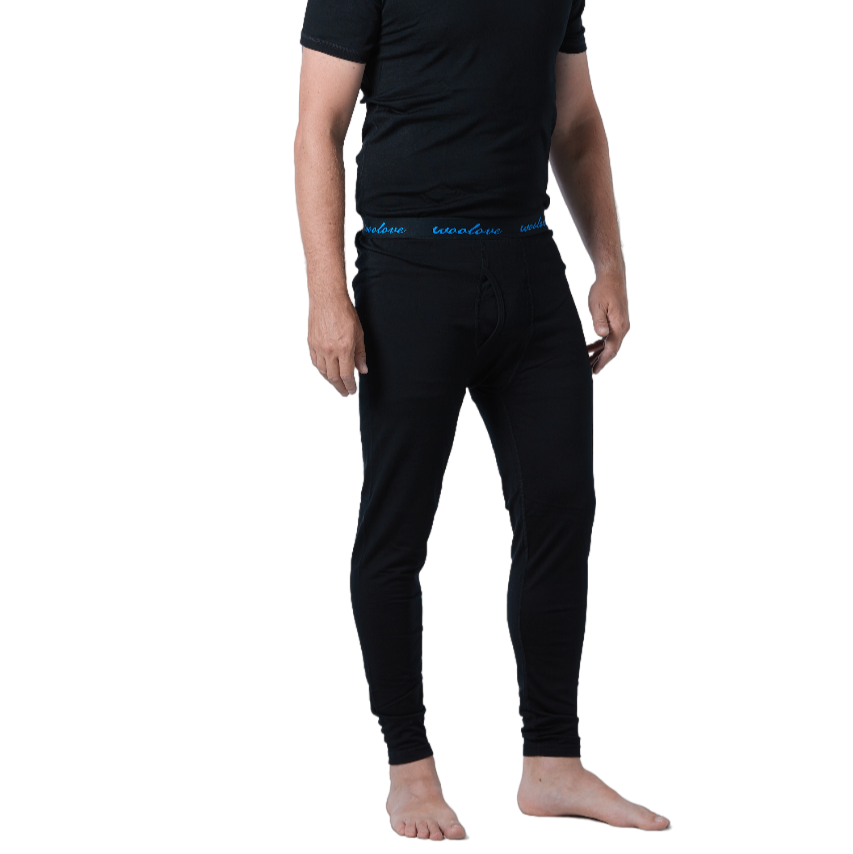 Men's 100% Merino Wool Long Underwear Base Layer Leggings 260 GSM - Heavyweight - Woolove Apparel