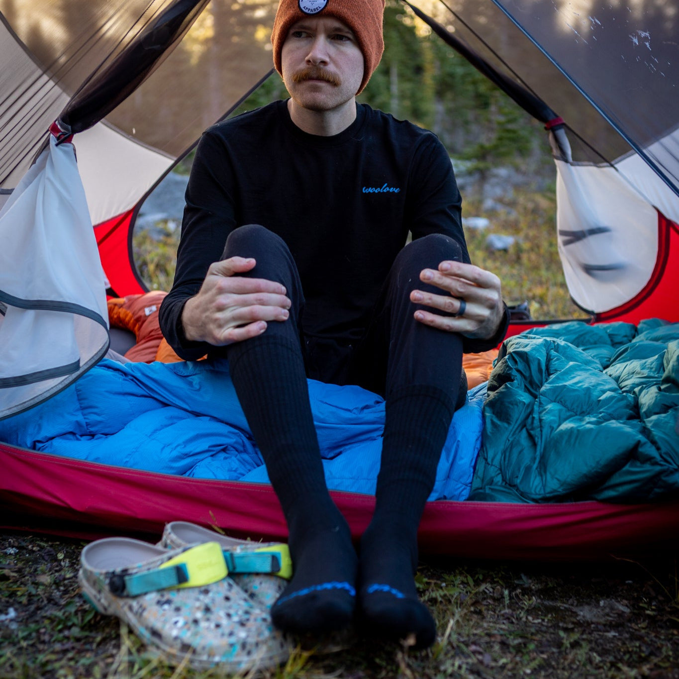thumbnail image 2 of Woolove Merino Wool Baselayer Socks (2-Pack) - 80% Merino, Moisture-Wicking, Odor Resistant For Hiking, Skiing & Daily Wear 2 of 11