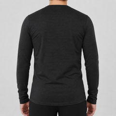 Men's Merino Wool Long Sleeve Henley — Midweight - Woolove Apparel