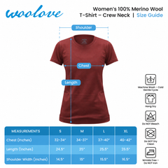 Women's Merino Wool T-Shirt — Lightweight