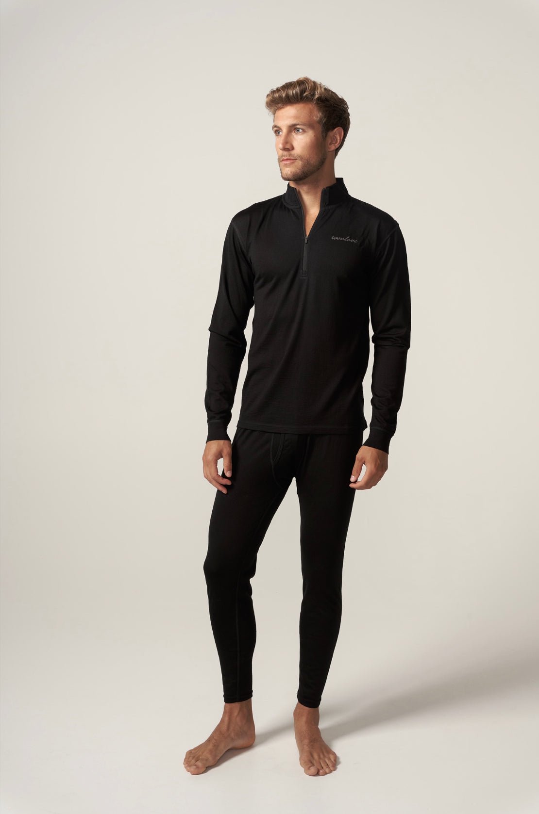 Men's 100% Merino Wool Long Underwear Base Layer Leggings 260 GSM - He –  Woolove Apparel