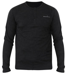 Men's 100% Merino Wool Long Sleeve Henley 190g - Woolove Apparel