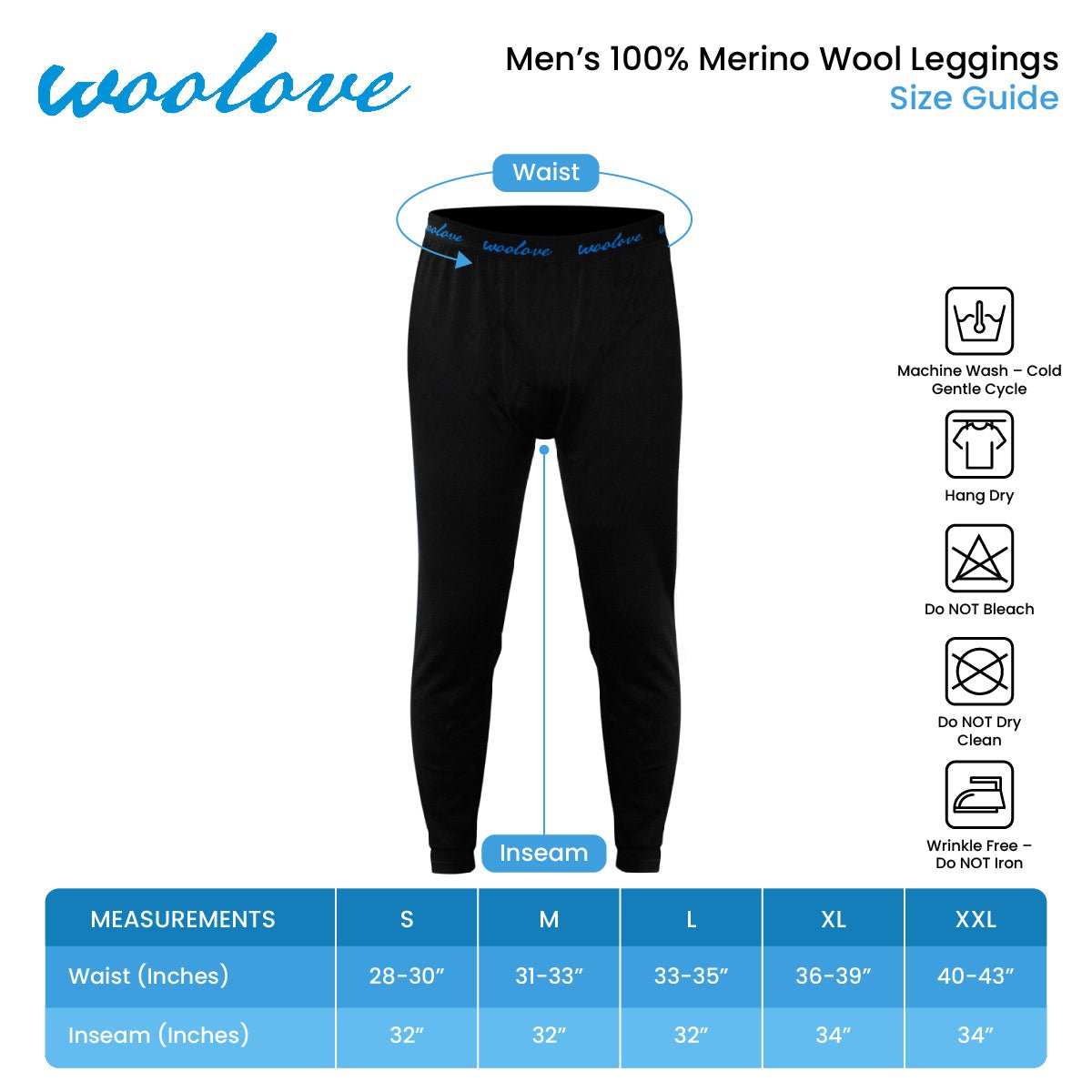 Merino Wool Pants - Heavyweight Base Layer Charcoal Grey