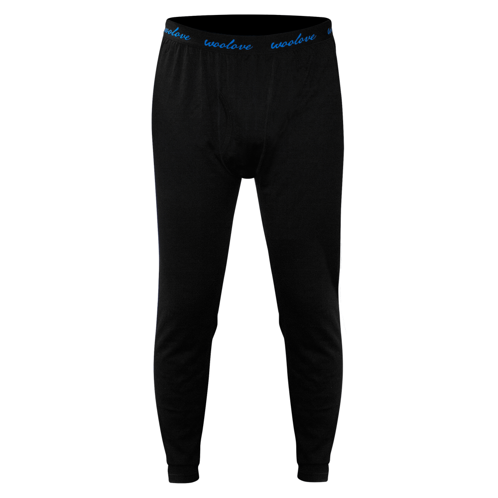 Men's 100% Merino Wool Long Underwear Base Layer Leggings - Woolove Apparel