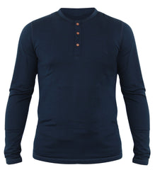 NorthWool Men's 100% Merino Wool Long Sleeve Henley Base Layer Shirt 260 GSM - Woolove Apparel