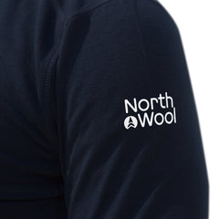 NorthWool Men's Merino Wool 1/4 Zip Midlayer Hoodie with Pouch and Pocket 260g - Woolove Apparel